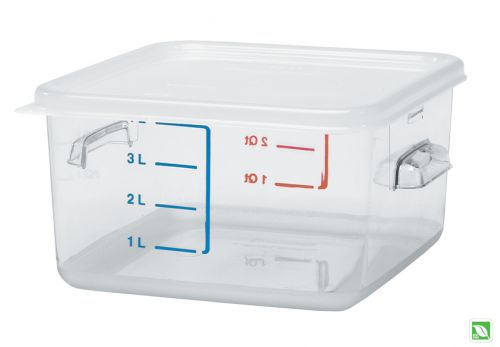 Food Storage Container Clear Space Saving 4 Quart