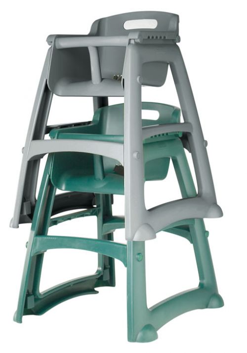 High Chair With Wheels Platinum