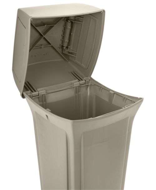 Trash Can Beige 35 Gallon