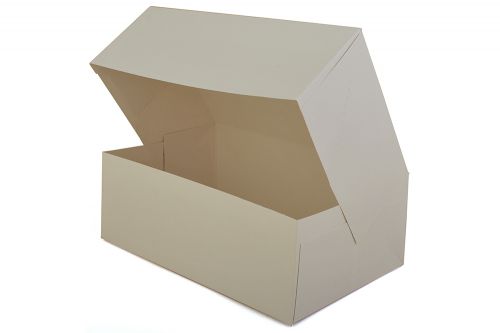 Southern 10x6-1/4x3-1/2 White Bakery Box Automatic 1 Piece Box Full Top Pack 200