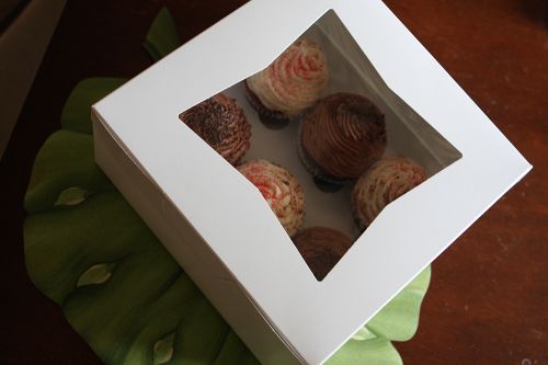 Southern 4 cup Window Cupcake box 8x8x4 Pack 150