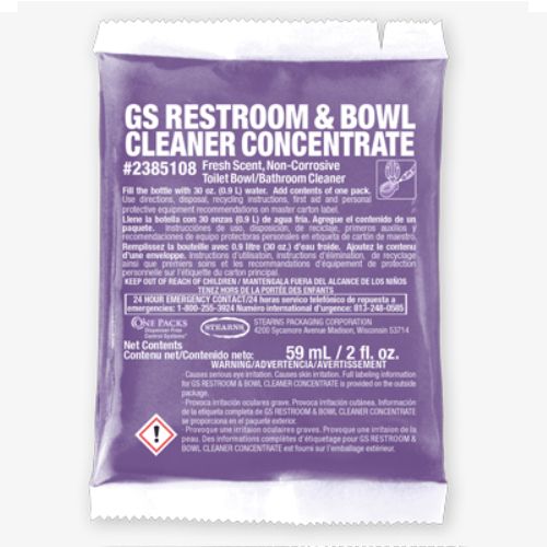 Stearns QT GS RR & Bowl Cleaner Concentrate 20 oz Pack 6 / cs