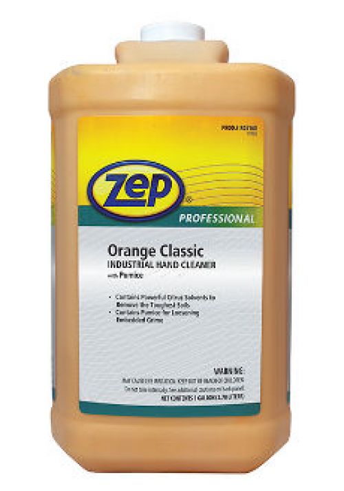 Zep Professional Orange-Classic-Industrial-Hand-Cleaner-With-Pumice 1046475