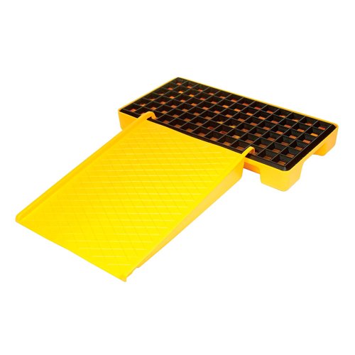 Eagle 1689 Spill Containment Poly Pallet Ramp - Yellow