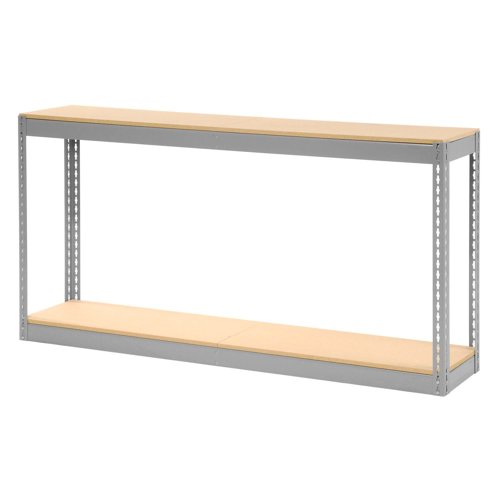 Global Industrial 2 Shelf Heavy Duty Boltless Shelving Starter 72"W x 15"D x 36"HWood Deck