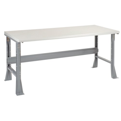 Global Industrial Workbench with Flared Leg 72 x 30" Laminate Safety Edge