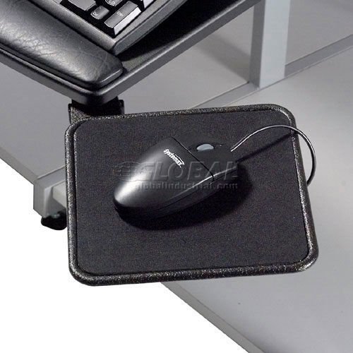 Global Industrial Mouse Tray 8"W x 8"D 360& Rotation Black 1/Pack