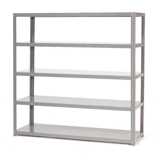 Global Industrial 5 Shelf Extra Heavy Duty Steel Shelving 48"W x 24"D x 60"H Starter Gray