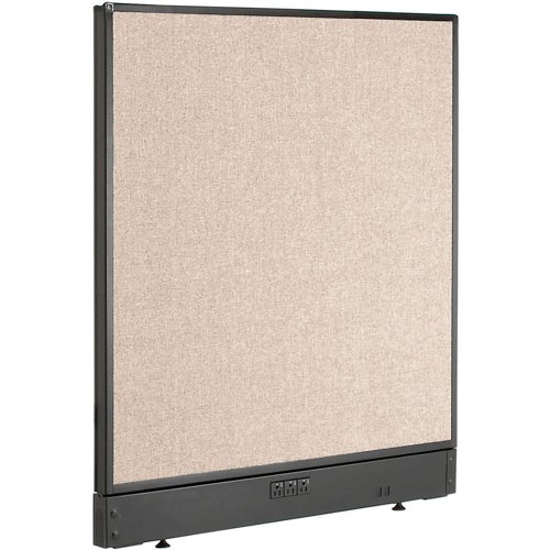 Interion Electric Office Partition Panel 36-1/4"W x 46"H Tan