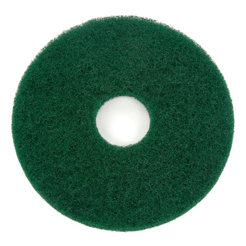Global Industrial 13" Scrubbing Pad Green 5 Per Case