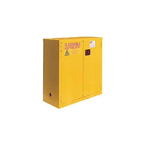 Global Industrial Flammable Cabinet Self Close Double Door 28 Gallon 34"Wx18"Dx44"H