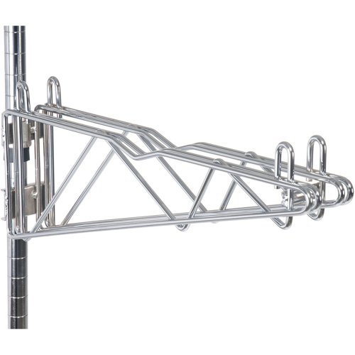 Nexel Chrome Adjustable Double Shelf Post Bracket 18"D