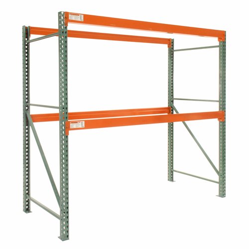 Global Industrial Teardrop Pallet Rack Starter 120"W x 42"D x 120"H 5630 lbs Shelf Cap