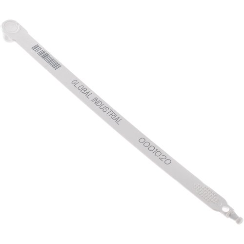 Global Industrial Plastic Truck Seal 7-1/2"L 60 Lb. Break Strength White 100/Pack