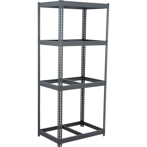 Global Industrial 4 Shelf Heavy Duty Boltless Shelving Starter 48"W x 24"D x 72"H No Deck