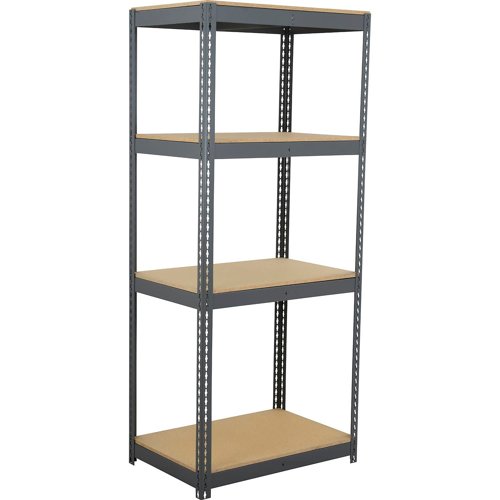 Global Industrial 4 Shelf Heavy Duty Boltless Shelving Starter 42"W x 30"D x 84"HWood Deck
