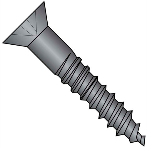 #9 x 1-1/2 Phillips Flat Full Body 2/3 Thread Wood Screw Zinc Coated- Pkg of 100