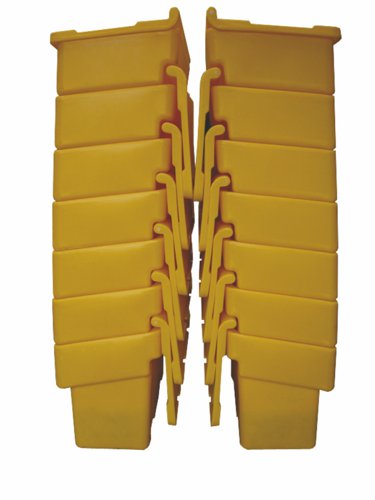 Stackable Polyethylene Grit Bin; 200L; Yellow