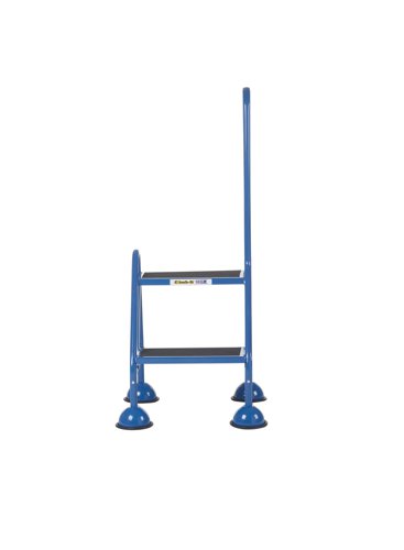 AAP21 | These Climb-It® Domed Feet Steps are manufactured from a strong tubular steel. This range has anti-slip treads to ensure the user has efficient grip. The domed feet have spring loaded castors which engage or disengage, depending on whether or not weight is applied.