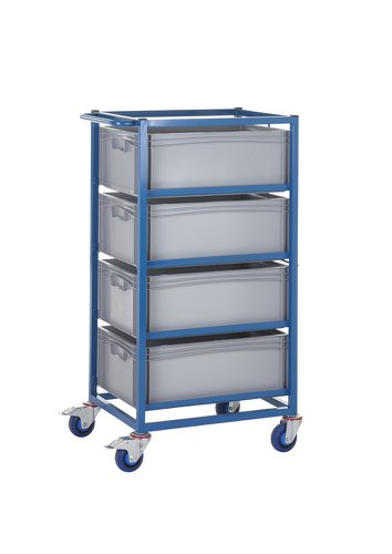 Single Width Tray Rack complete with 4 220Hmm Containers