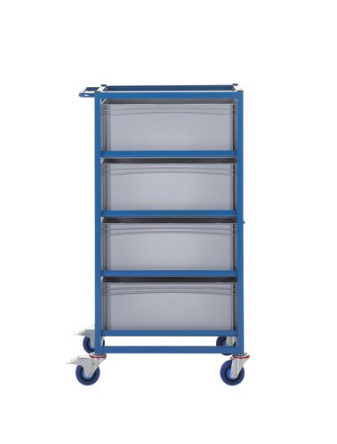 Single Width Tray Rack complete with 4 220Hmm Containers