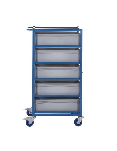 Single Width Tray Rack complete with 5 170Hmm Containers