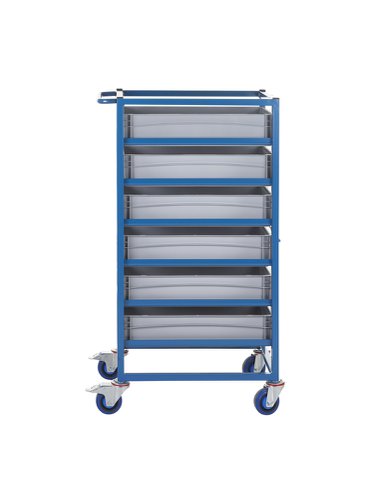 Single Width Tray Rack complete with 6 120Hmm Containers