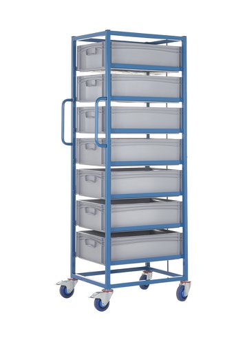 Single Width Tray Rack complete with 7 170Hmm Containers