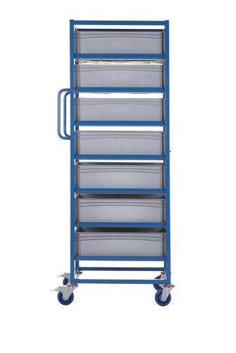 Single Width Tray Rack complete with 7 170Hmm Containers