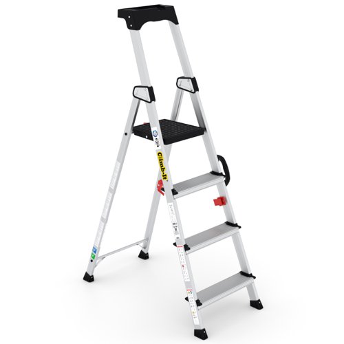Professional Stepladders with Carry Handle - 4 Tread