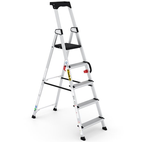 Professional Stepladders with Carry Handle - 5 Tread