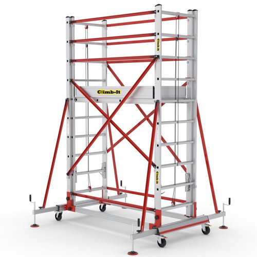 CLIMB-IT EXTENDA TOWER - 2x10 Rungs - up to 3.8m Platform Height