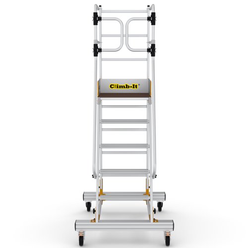 Mobile Steps with Safety Gate - 6 Tread
