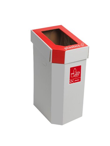 Cardboard Recycling Bin; Set of 5; 60L; White Body; Multiple Colours; Carboard GPC Industries Ltd