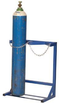 Cylinder Floor Rack - Single Sided - 3 Cylinders - Blue