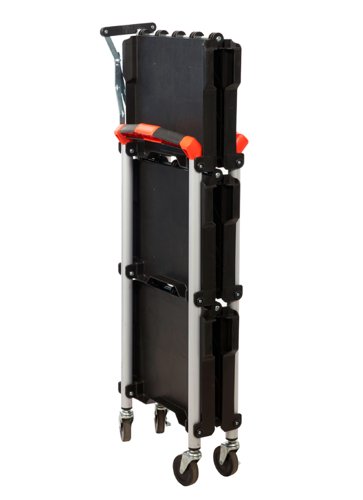 CI583Y | A Versatile & Extremely Useful Folding Trolley Manufactured With an Aluminium Frame & Polypropylene ShelvesCan be Folded in One Simple Move - Ideal in Areas Where Space is LimitedEasy folded mechanismIdeal for use in offices, shops, schools etcCapacity of 25kg per shelf U.D.L.