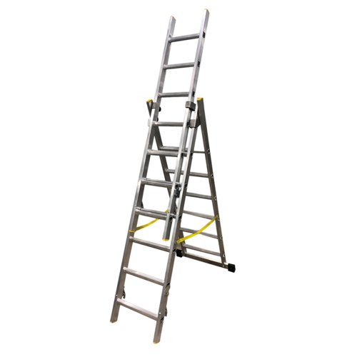 Climb-It Combination Ladder - 3 x 11 Rung