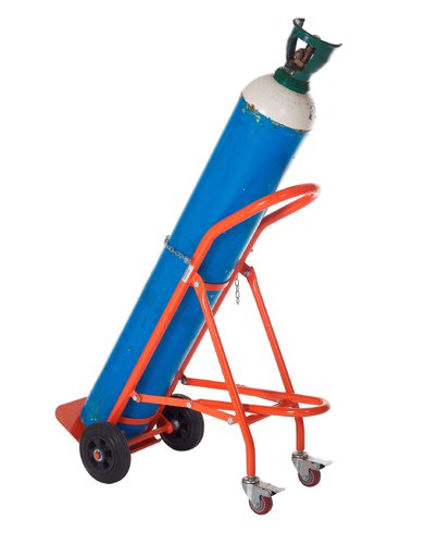 Easily converts from a trolley to a 4 wheel trolley which gives extra support & stabilityDesigned to transport oxygen & acetylene cylindersComplete with chain to secure the cylinders to the trolleyCarry oxygen & acetylene cylinders easily & safely