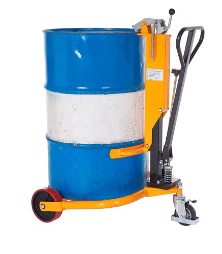 Hydraulic Drum Handler Holds 1 x 210L; 250kg; Orange | DL388Y | GPC Industries Ltd