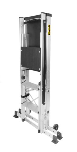 Climb-It® Folding Work Platform; 2 Tread; 150kg; Silver/Black