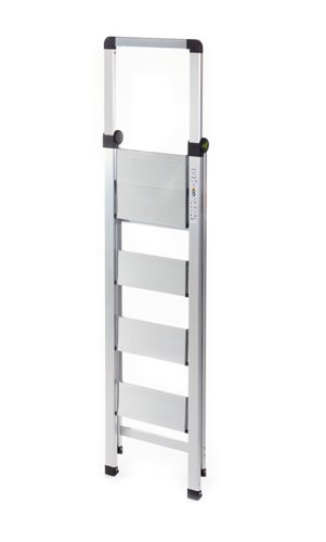 Climb-It® Slim Folding Step; 4 Tread; Aluminium; 150kg; Silver
