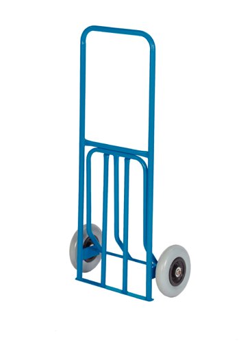 Folding Toe Sack Truck; Solid Wheels; Steel; 100kg; Blue | GI151Y | GPC Industries Ltd
