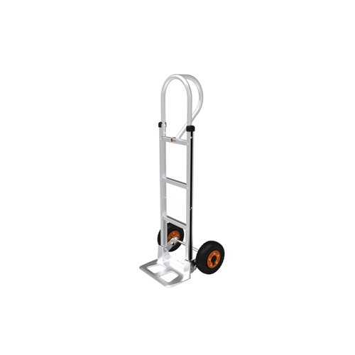 GI813P | Aluminium frame is lightweight & easily manoeuvrable250mm pneumatic wheels for use on uneven or rough terrainFlat frame gives extra stability when moving large or bulky loadsRobust construction, with heavy duty toe plates, gives strength & durability