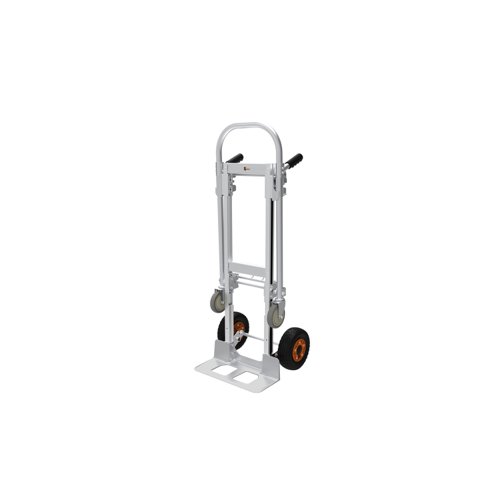 GI815P | Strong, robust & lightweight250mm pneumatic wheelsUse as a sack truck or platform truck200kg capacity in sack truck mode