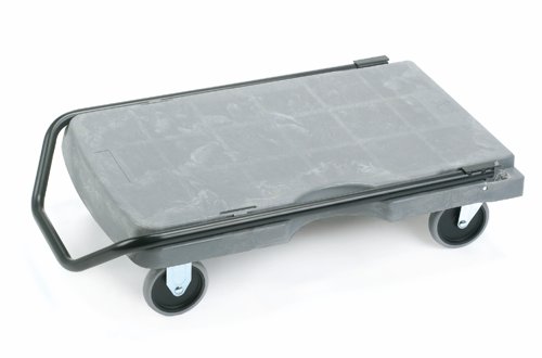 3 Position Handle Platform Trolley; 790 x 500 x 800; Fixed/Swivel Castors; Steel/Plastic; 180kg; Grey/Black