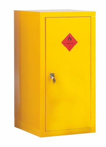 Heavy Duty Hazardous Substance Storage Cupboard; 1 Shelf; Single Door;Yellow