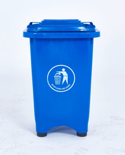 Static Bin; 50L; 30% Recycled Polyethylene; Blue | LFB50Z_Blue | GPC Industries Ltd