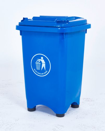 Static Bin; 50L; 30% Recycled Polyethylene; Blue | LFB50Z_Blue | GPC Industries Ltd