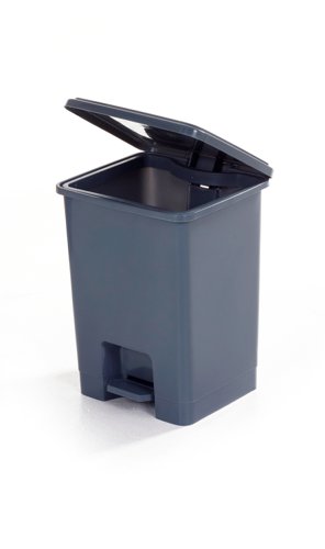 Ideal for offices, warehouses, schools &?factories etcManufactured from high quality polypropyleneHygienic & easy to wipe cleanLarge pedal for easy operationSet of 3 Bins to be ordered in the same coloursConforms to EN 840