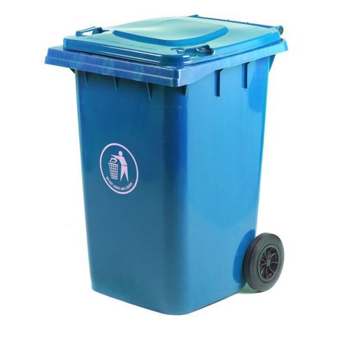 Wheelie Bin; 360L; 30% Recycled Polyethylene; Blue